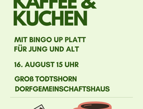 Kaffee und Kuchen – vor dem Sofakonzert